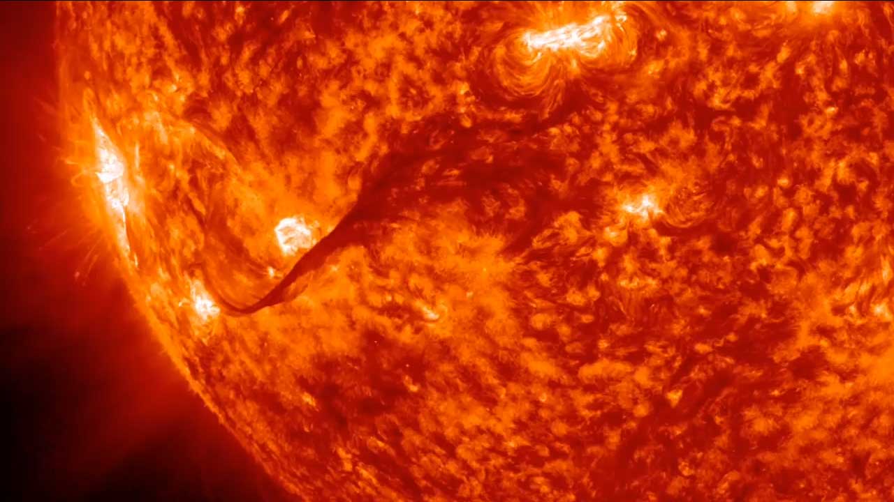 Nasa's spacecraft captured this image of the sun.