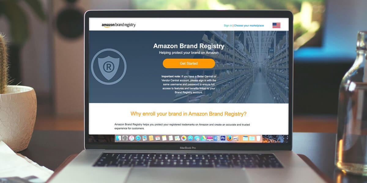 Amazon Brand Registry screen